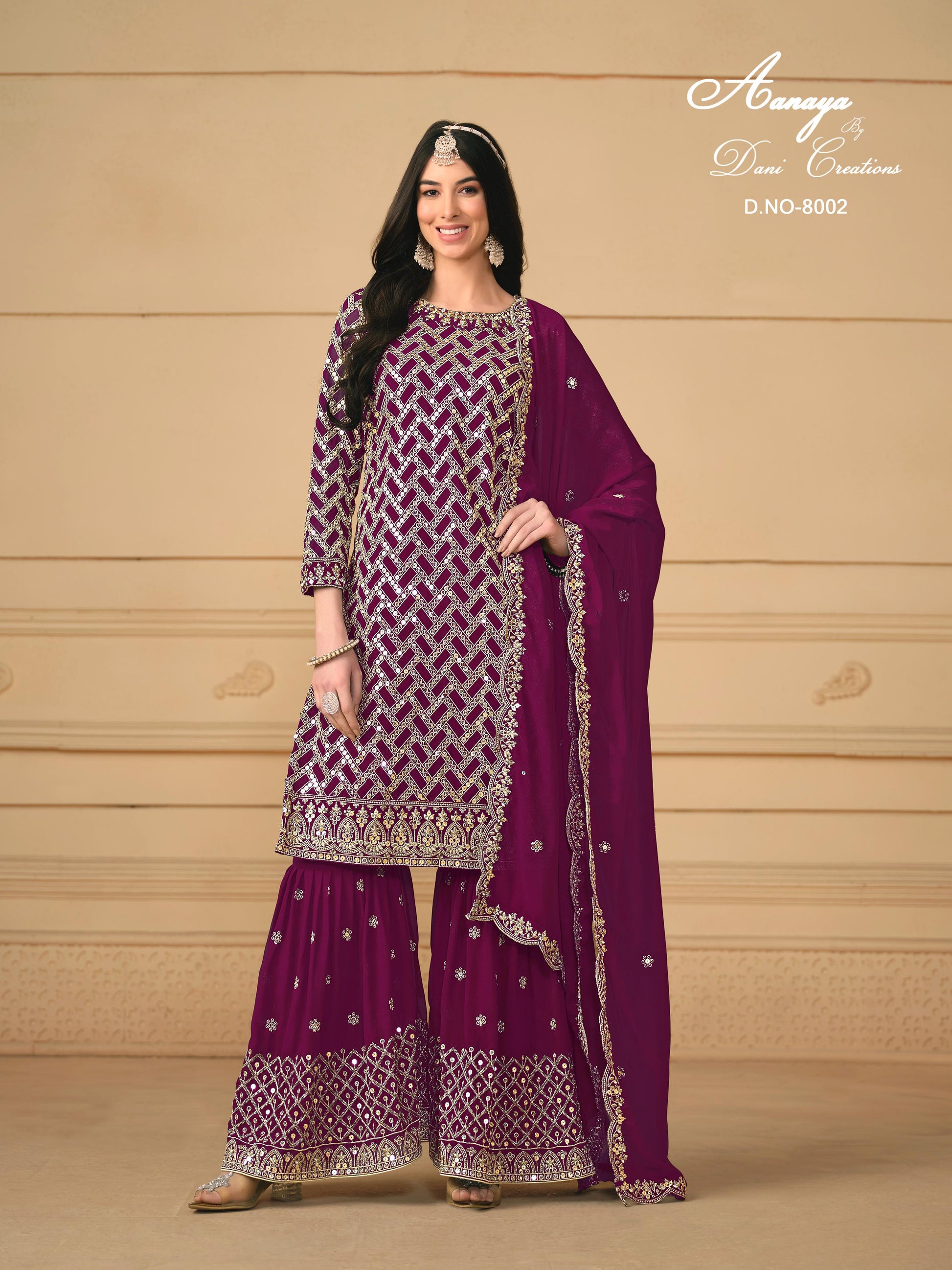 8002 Twisha Aanaya Vol 180 Dani Creation Unstitched Suits