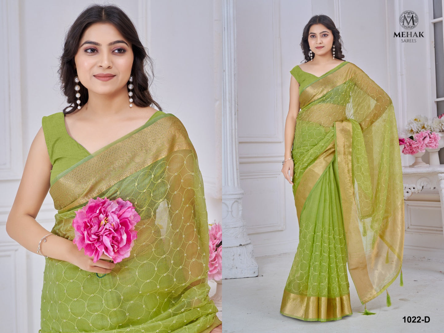 1022D Mehek Jacquard Sarees