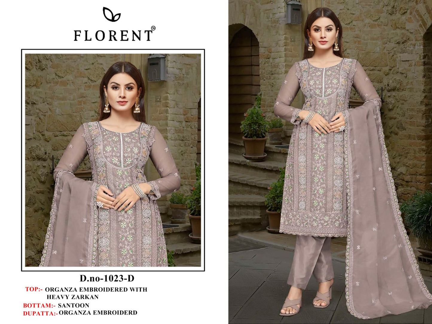 1023D Florent Zarkan Pakistani Salwar Suits