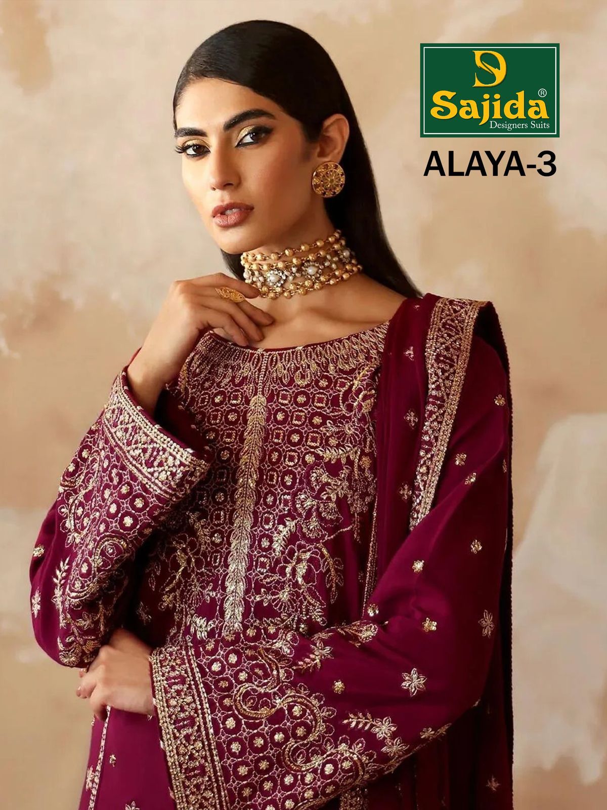 1029 Alaya Vol-3 Sajida Georgette Pakistani Salwar Suits