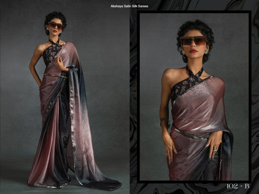 102B Akshaya Satin Silk Sarees