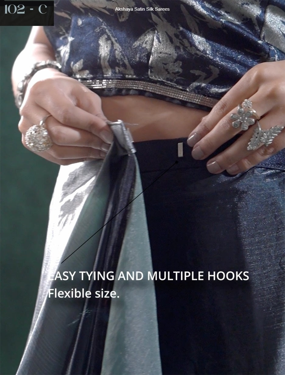 102C Akshaya Satin Silk Sarees