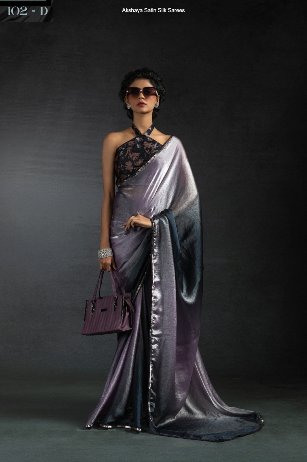 102D Akshaya Satin Silk Sarees