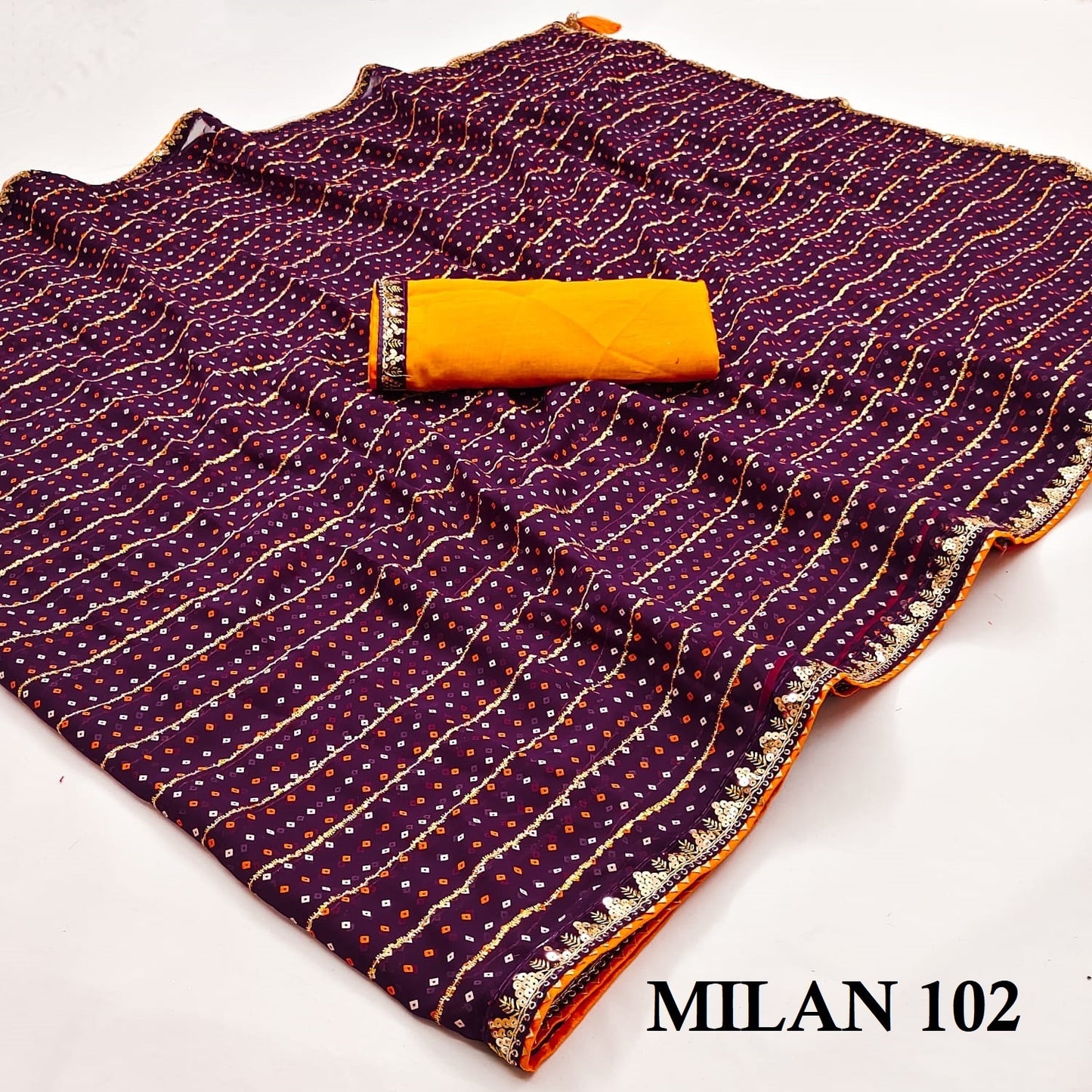 102 Milan Suma Designer Georgette Sarees