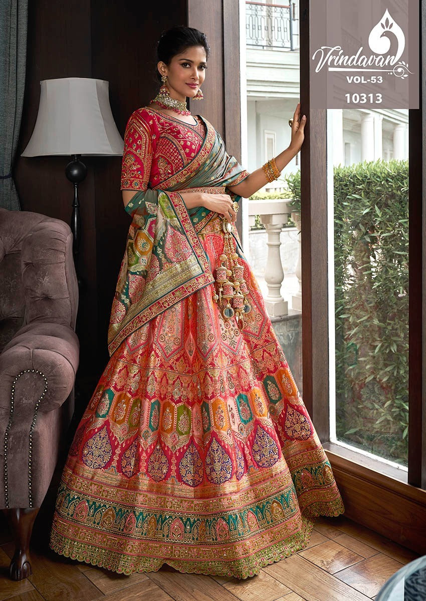 10313 Vrindavan Vol 53 Royal Silk Lehenga Choli