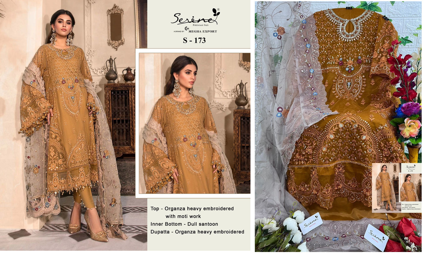 S-173 Serine Pakistani Salwar Suits