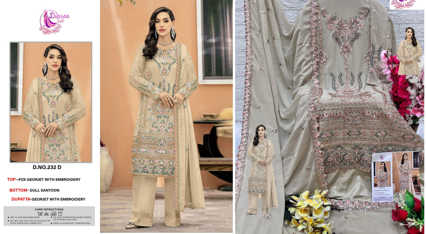 232D Dinsaa Suit Pakistani Salwar Suits