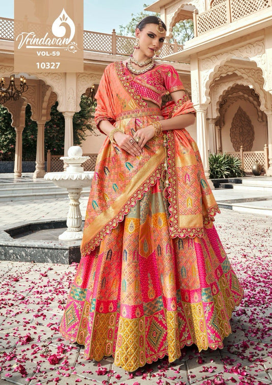 10327 Vrindavan Vol 59 Royal Banarasi Silk Lehenga Choli