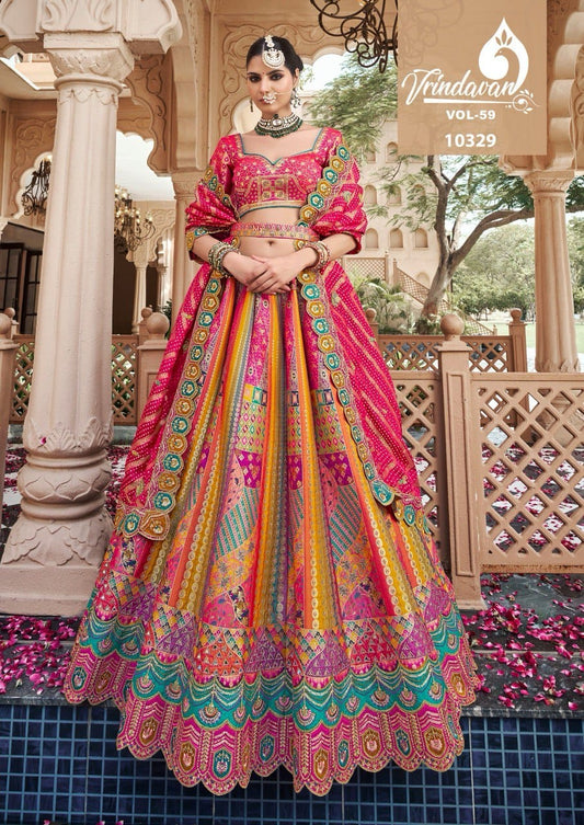 10329 Vrindavan Vol 59 Royal Banarasi Silk Lehenga Choli