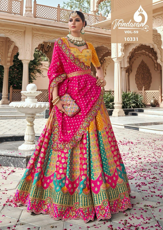 10331 Vrindavan Vol 59 Royal Banarasi Silk Lehenga Choli