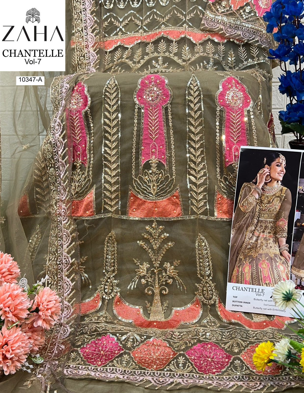 10347A Chantelle Vol 7 Zaha Butterfly Pakistani Salwar Suits