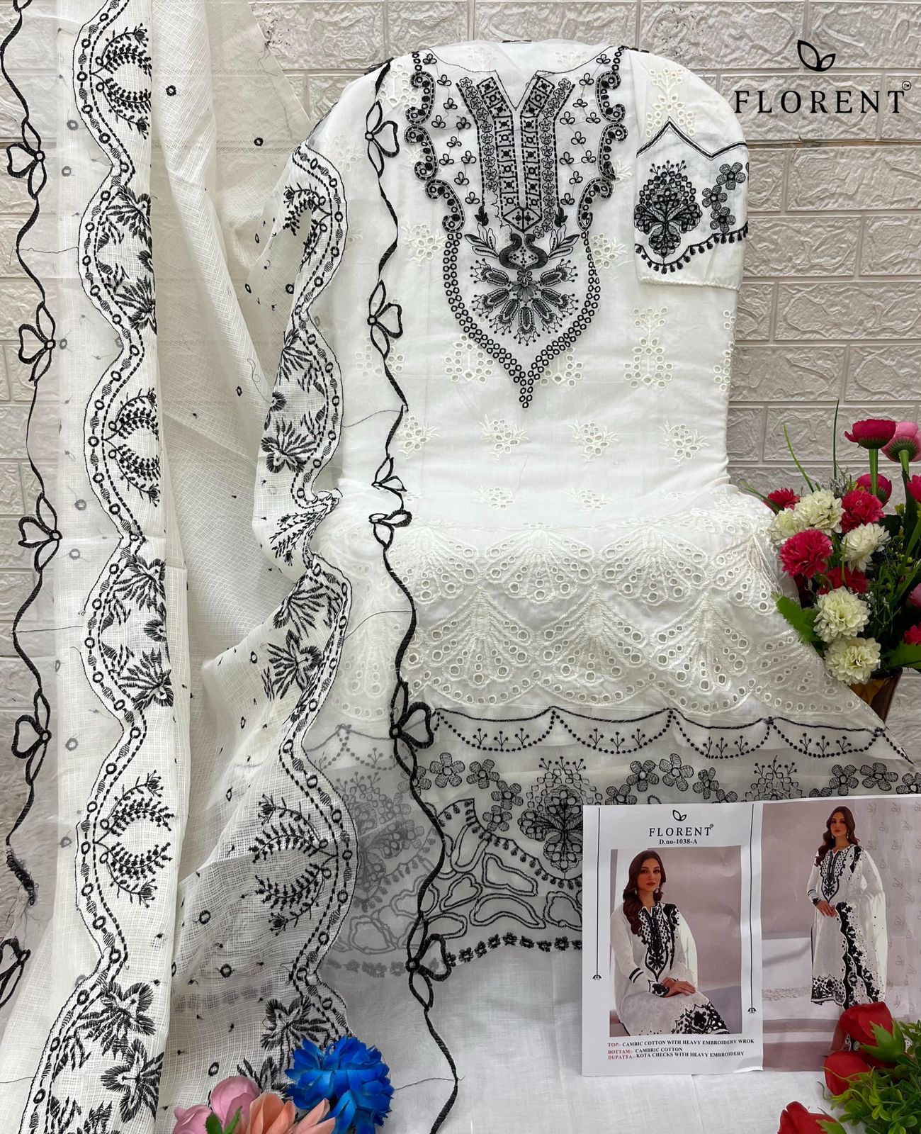 1038-A Florent Heavy Rayon Pakistani Salwar Suits