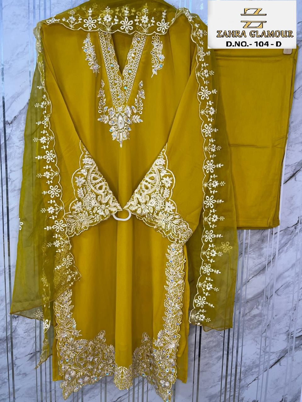 104-D Zahra Glamour Georgette Pakistani Readymade Suits