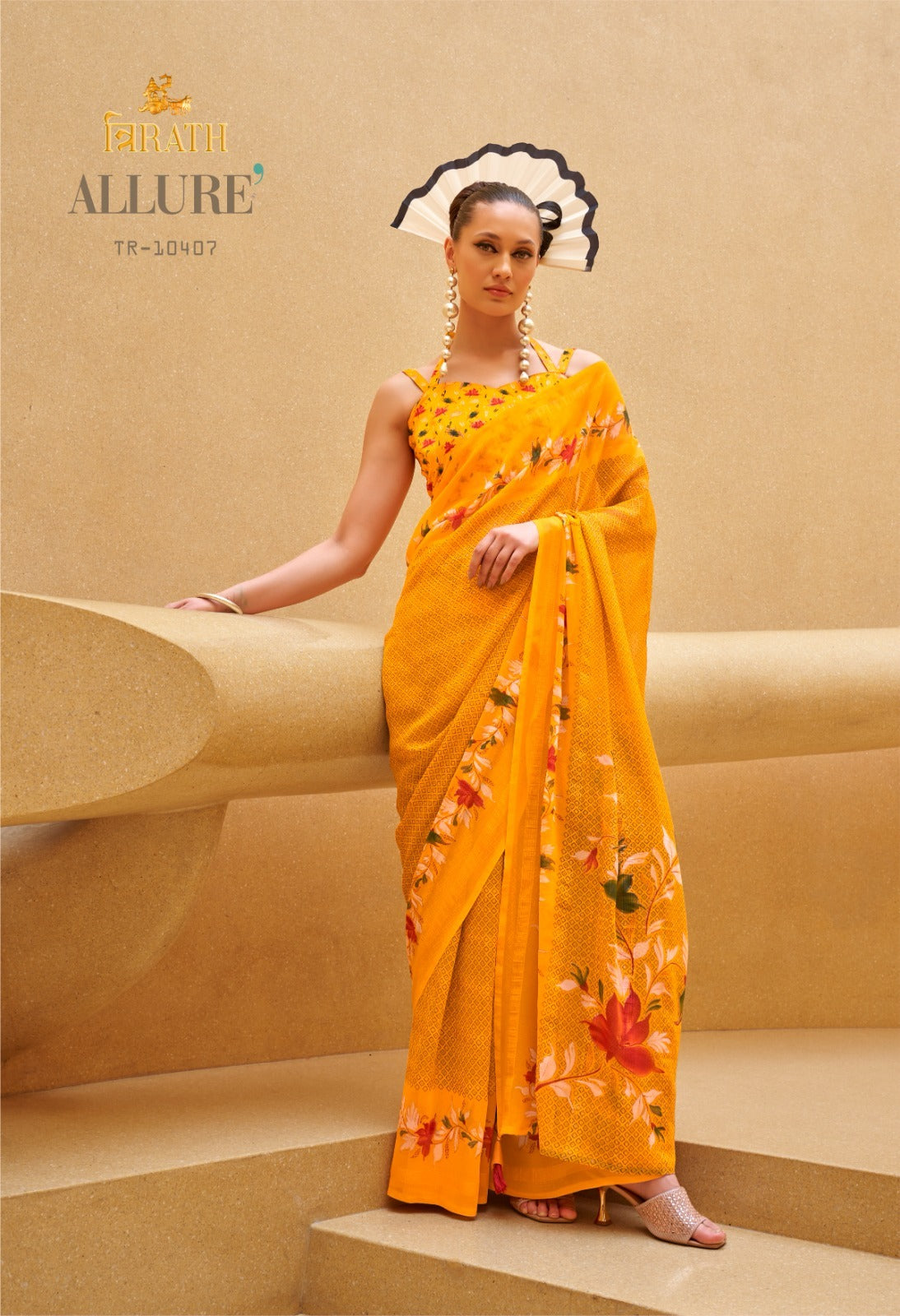 10407 Allure Trirath Georgette Sarees