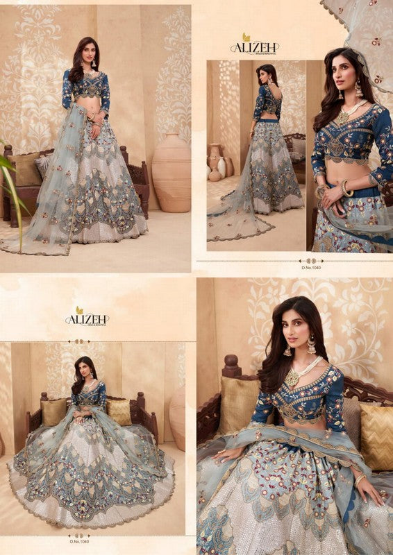 1040 Alizeh Shaded Silk Lehenga Choli