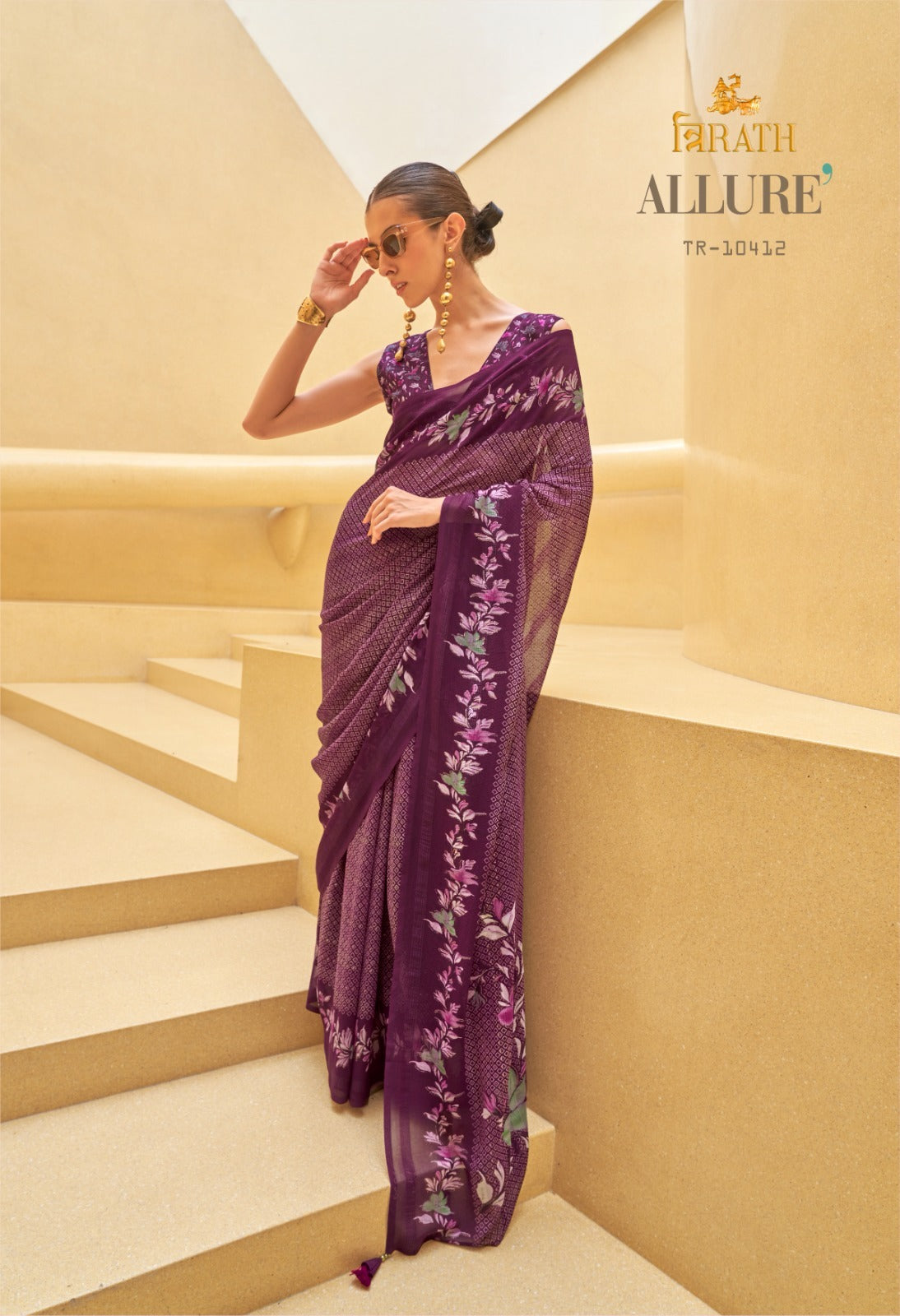 10412 Allure Trirath Georgette Sarees