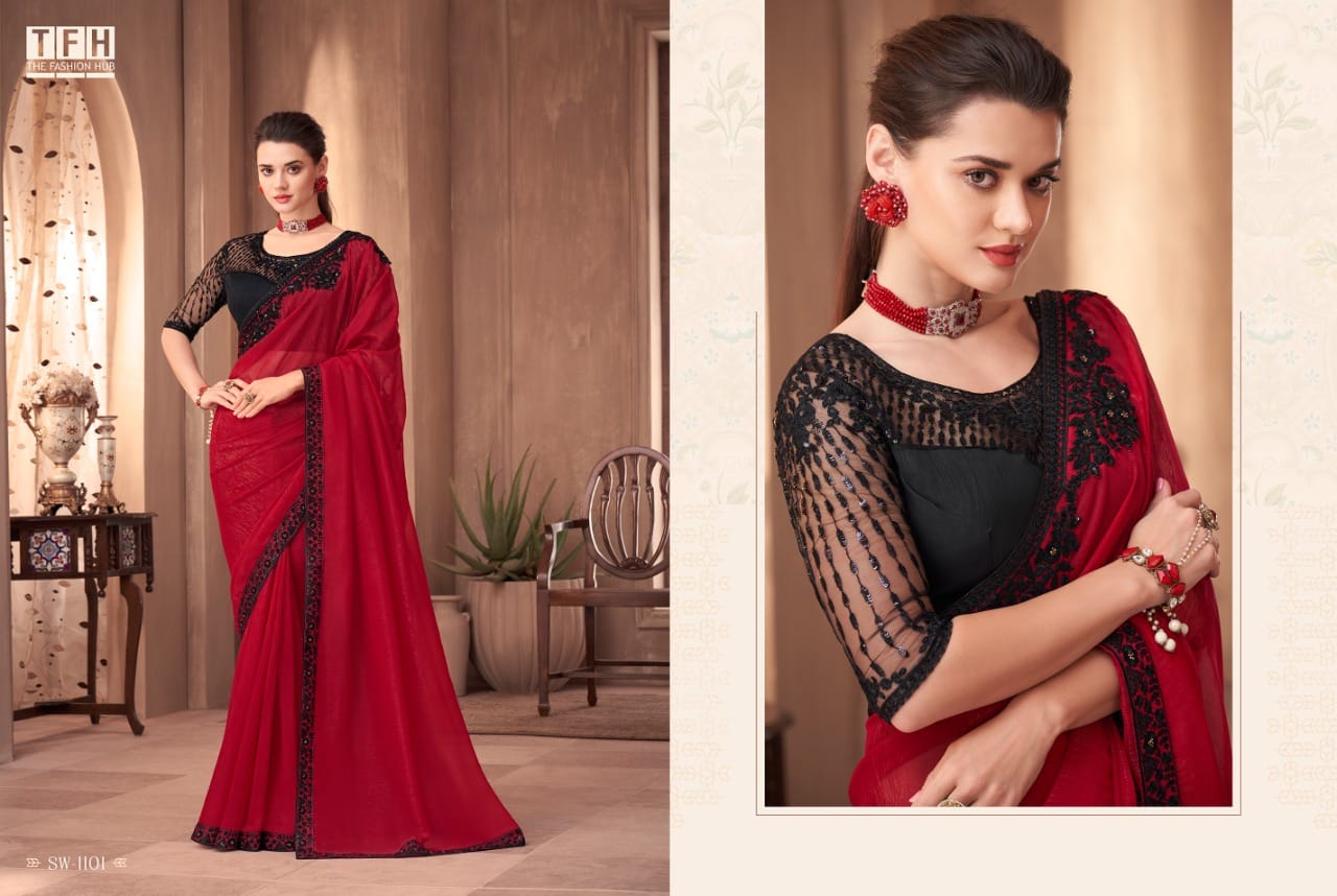 Sw-1101 Sandal Wood Vol 11 Tfh Sarees