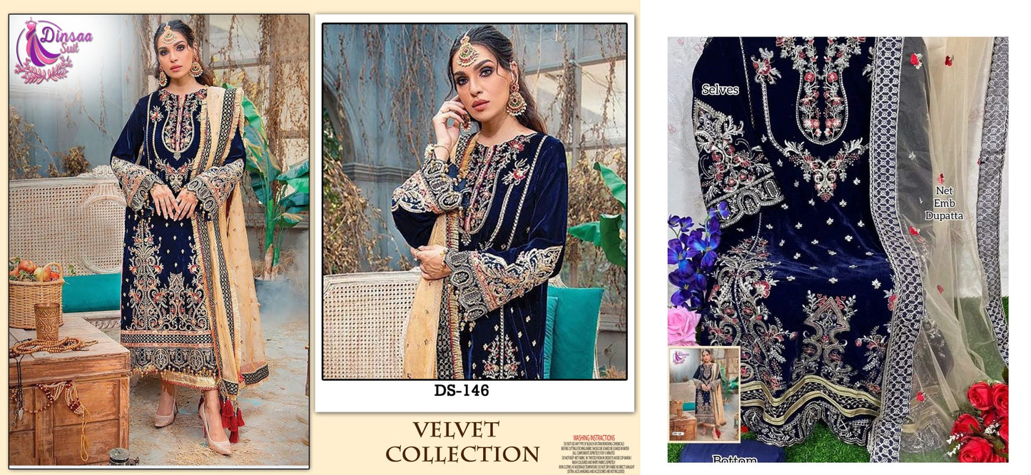 146 Dinsaa Suit Pakistani Salwar Suits