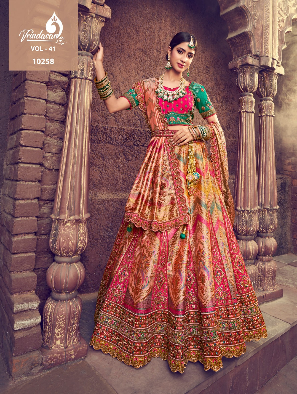10258 Vrindavan Vol 41 Royal Lehenga Choli