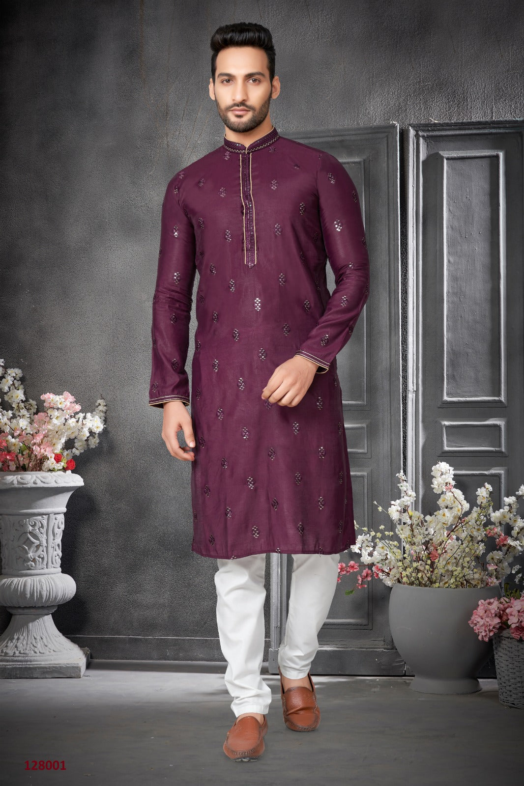 128001 Vol 128 Outluk Mens Kurta Pyjama