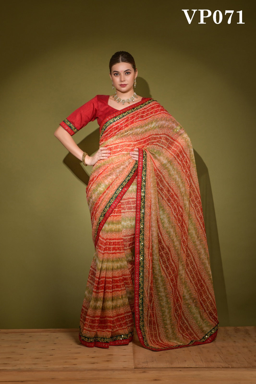 071 Radhe Fashion Berry Sarees