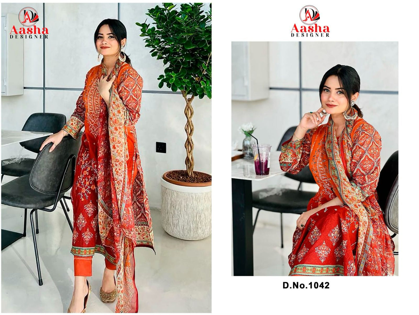 1042 Harsha Vol 4 Aasha Designer Embroidery Pakistani Salwar Suits