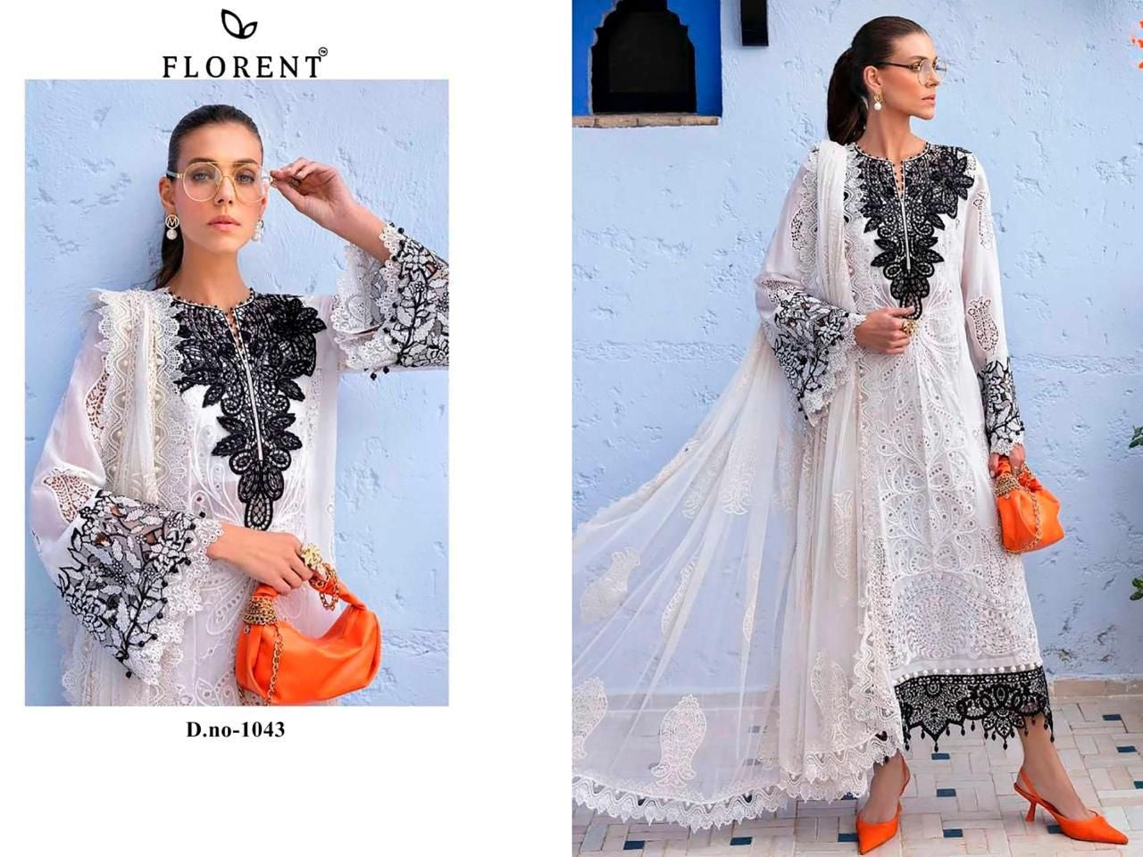1043 Florent Embroidery Pakistani Salwar Suits