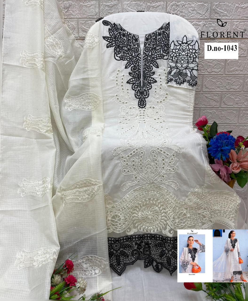 1043 Florent Embroidery Pakistani Salwar Suits