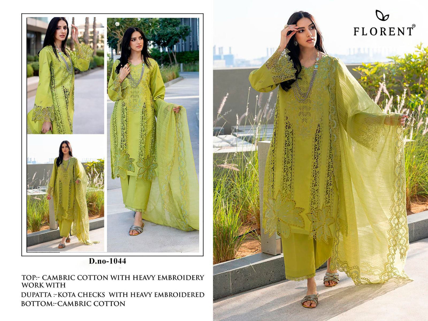 1044 Florent Cambric Pakistani Salwar Suits