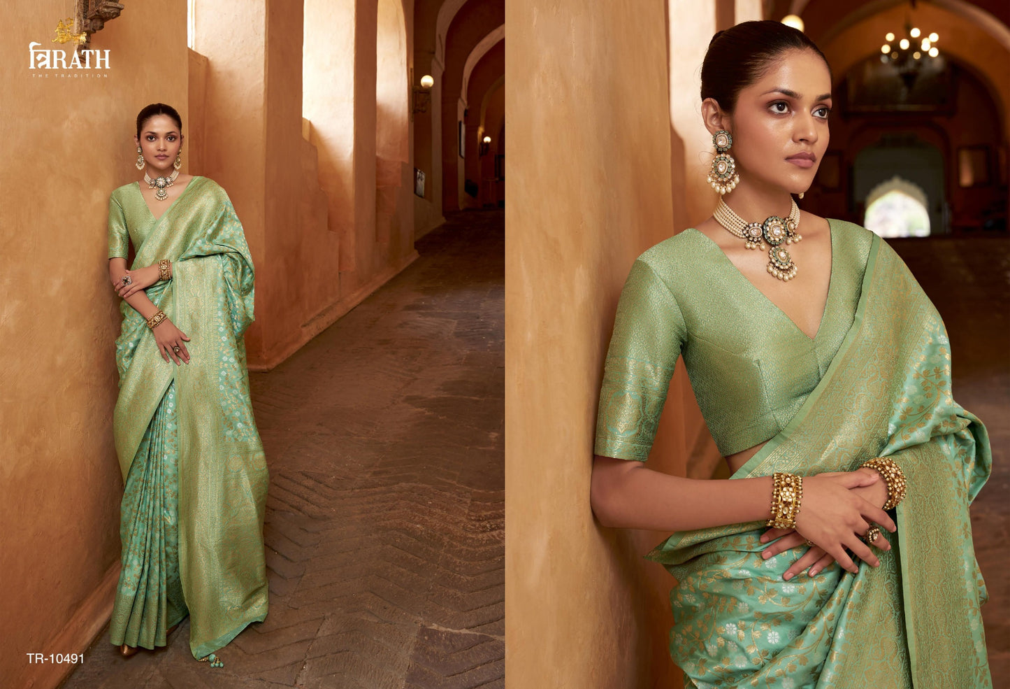 10491 Swara Trirath Banarasi Sarees