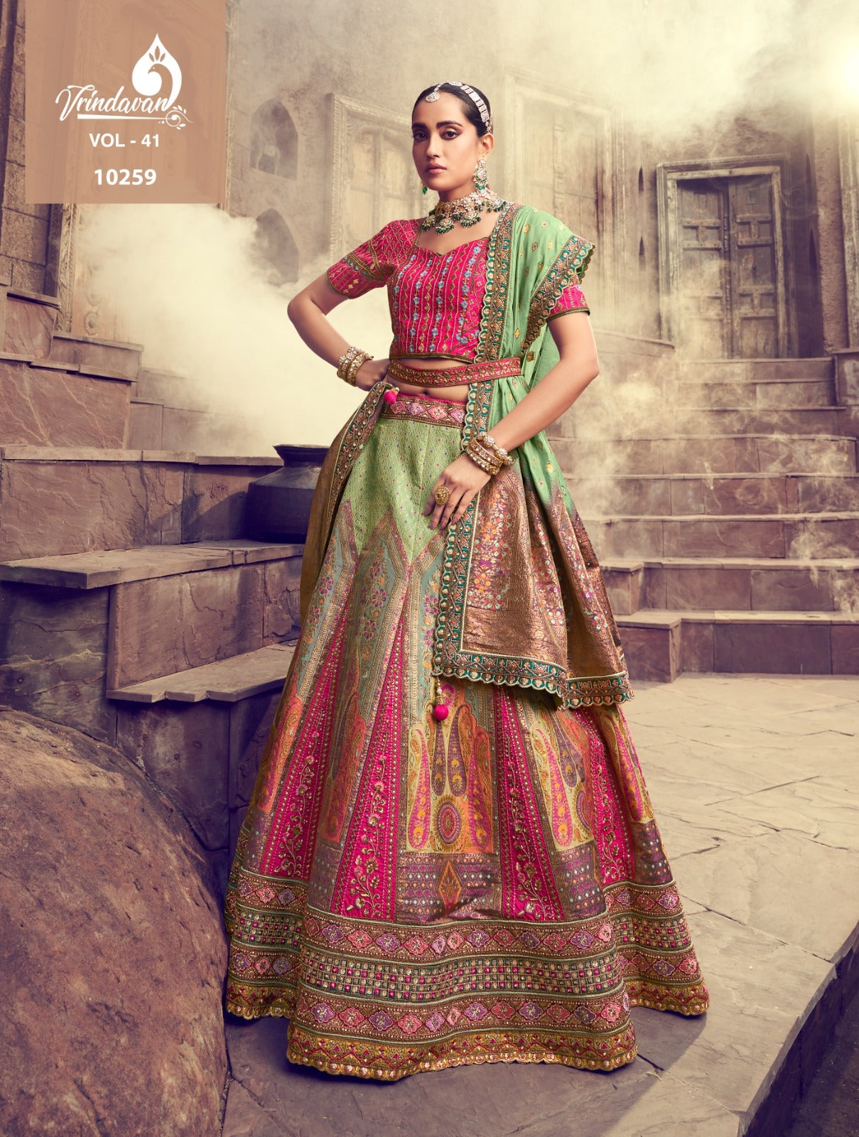 10259 Vrindavan Vol 41 Royal Lehenga Choli