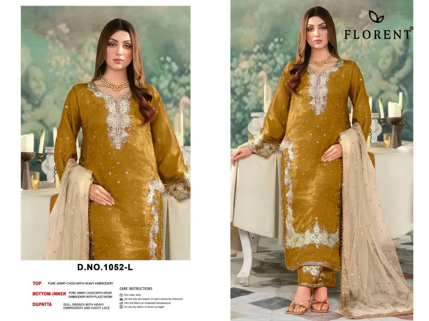 1052-L Florent Jimmy Choo Pakistani Readymade Suits