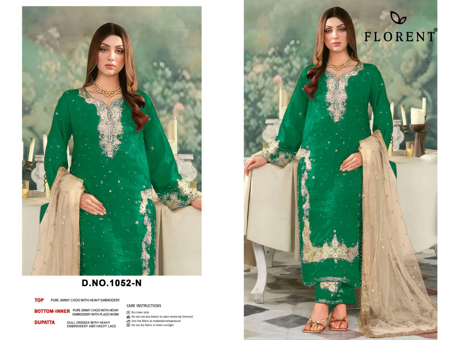 1052-N Florent Jimmy Choo Pakistani Readymade Suits