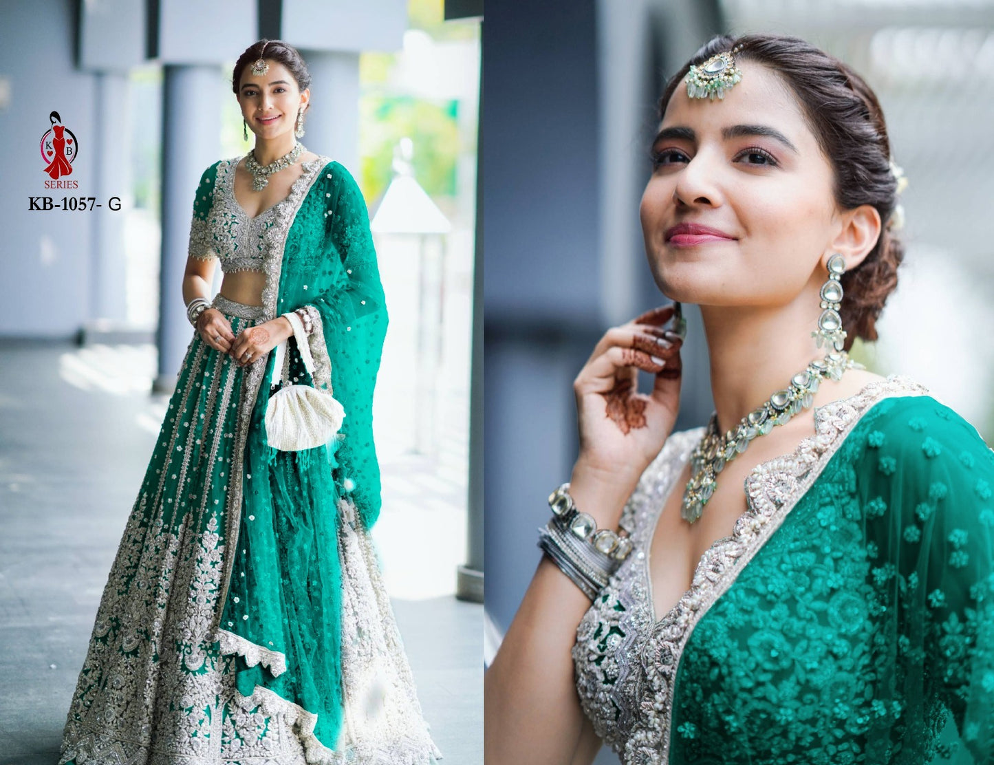 1057G Kb Series Embroidery Lehenga Choli