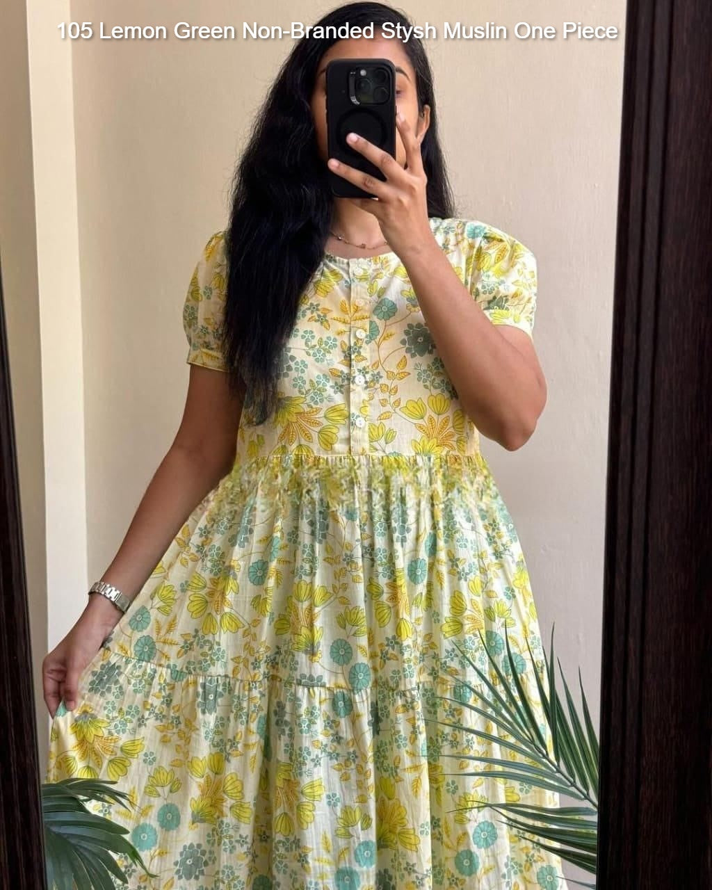 105 Lemon Green Non-Branded Stysh Muslin One Piece