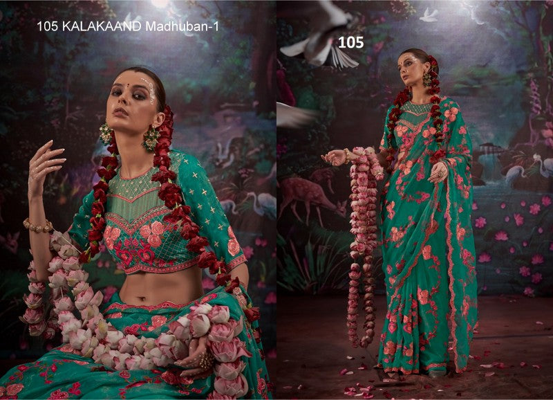 105 Madhuban-1 Kalakaand Gold Simmer Sarees