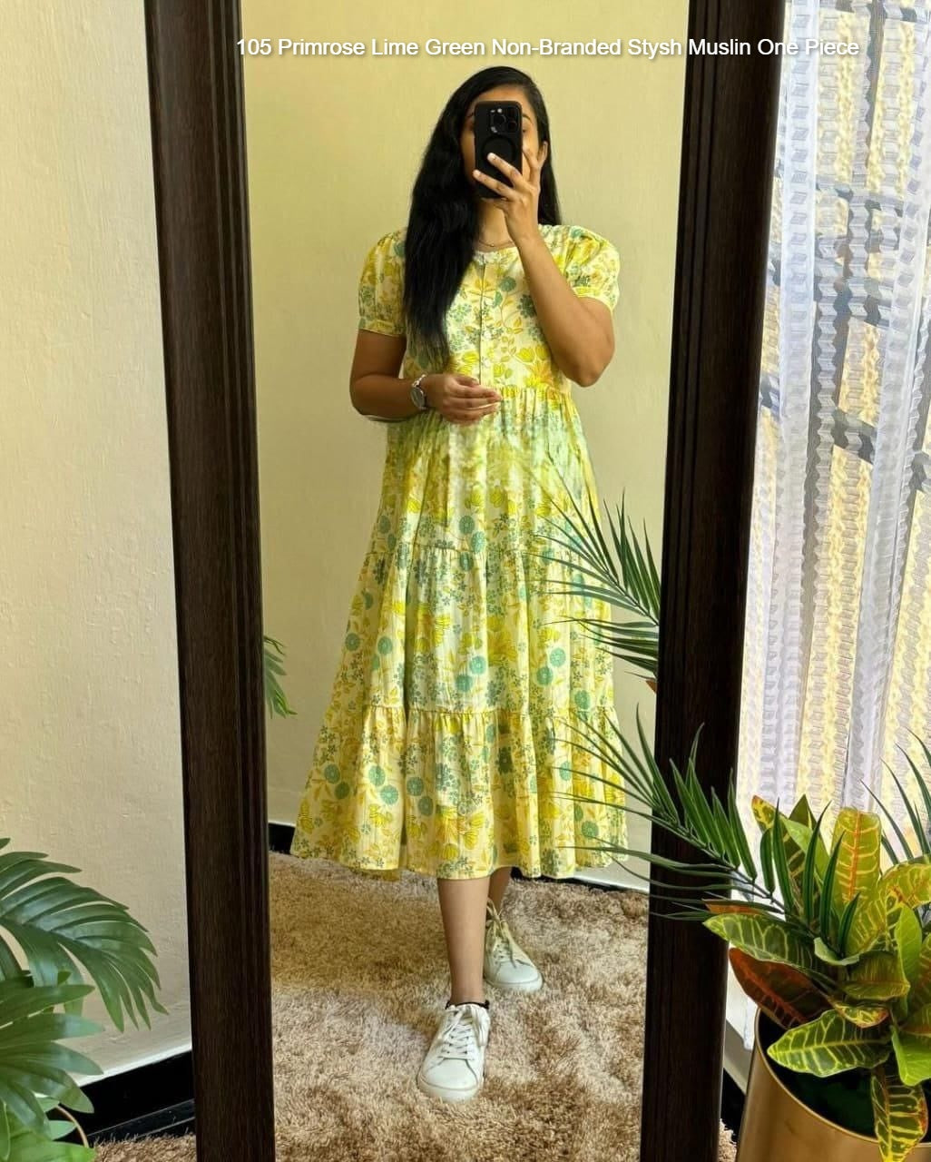 105 Primrose Lime Green Non-Branded Stysh Muslin One Piece