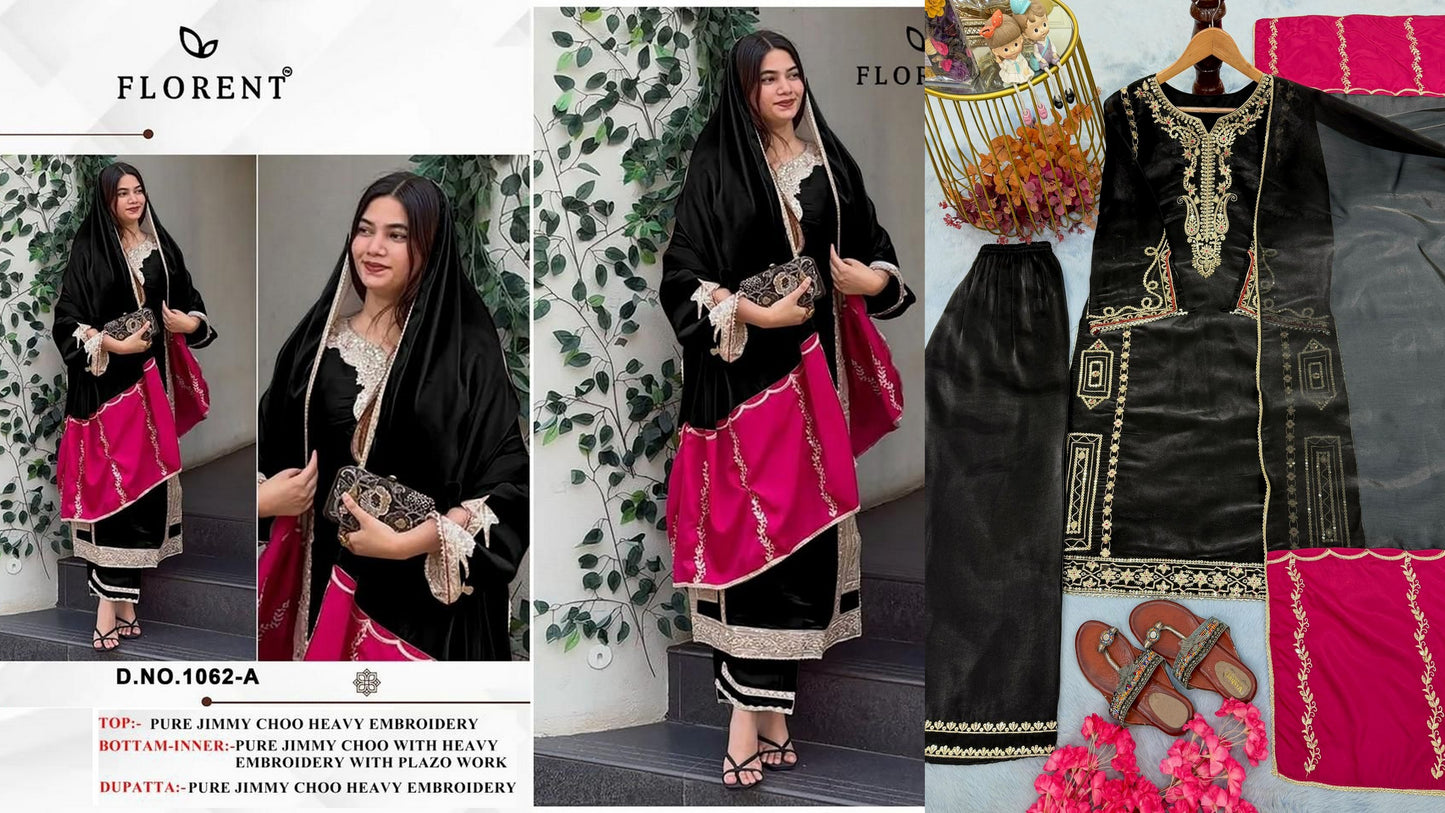 1062-A Florent Pure Jimmy Pakistani Readymade Suits