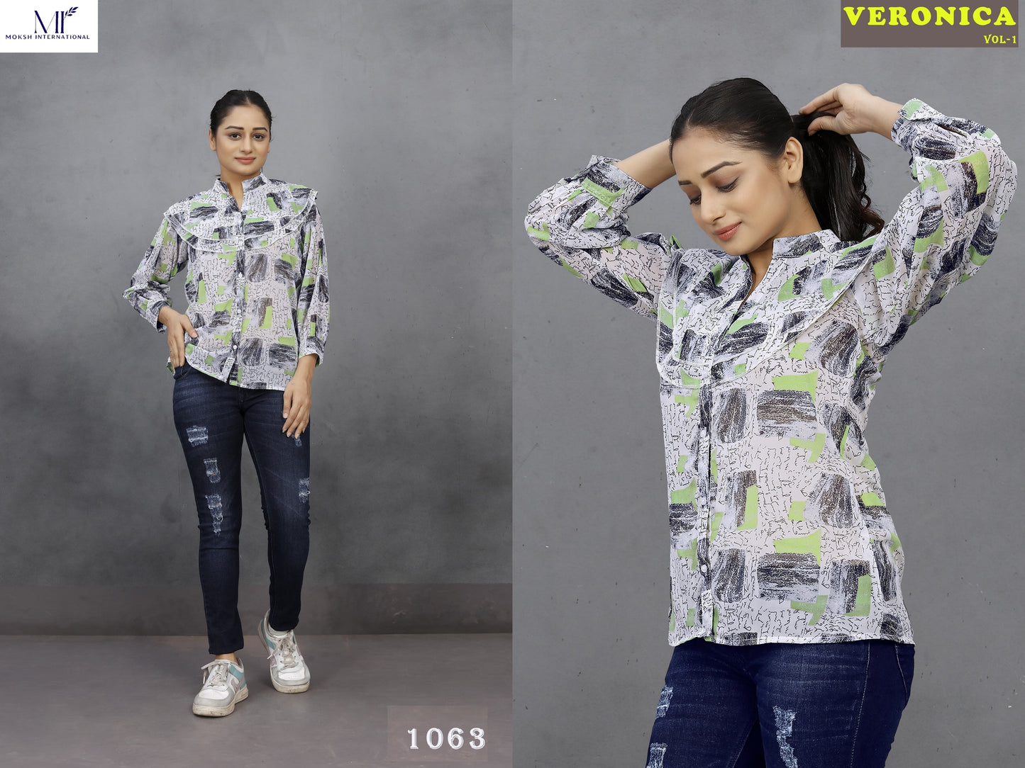 1063 Veronica Vol 1 Moksh Georgette Women Top