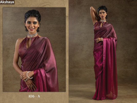 106A Akshaya Satin Silk Sarees
