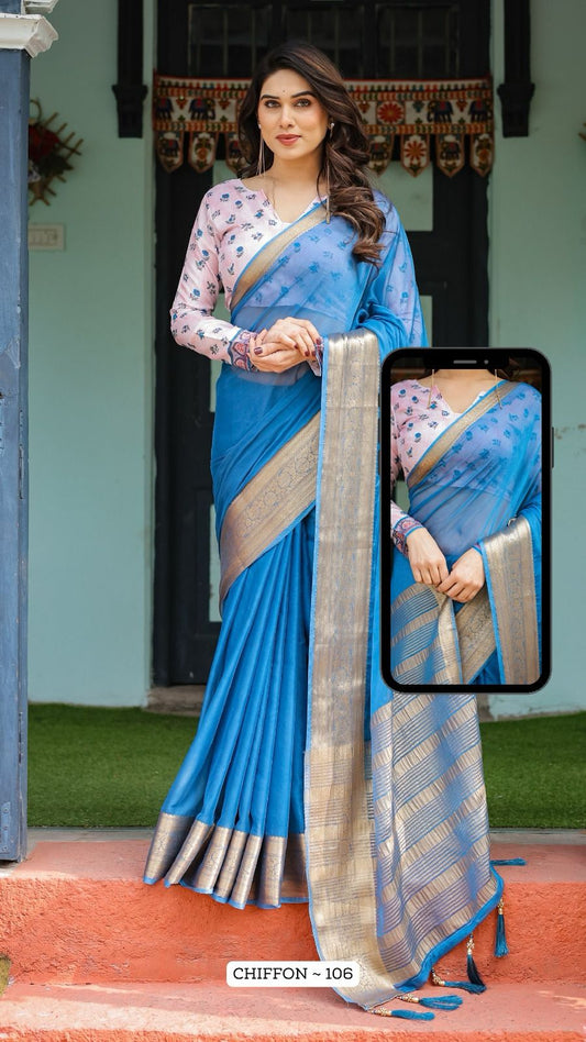 106 Almaari Chiffon Sarees