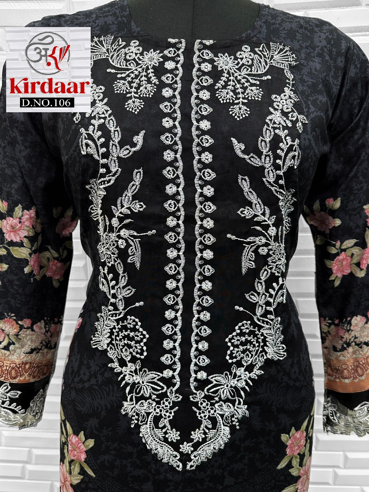 106 Kirdaar Printed Karachi Readymade Suit