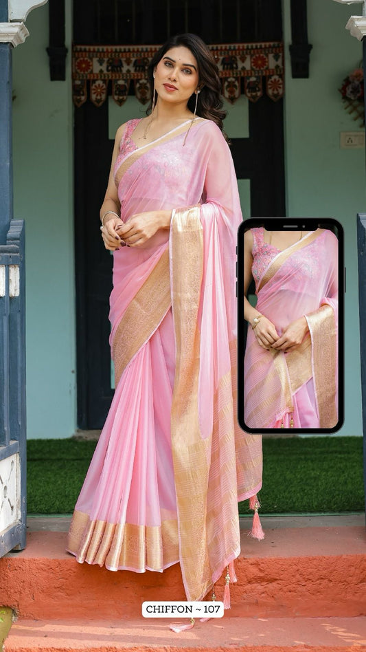 107 Almaari Chiffon Sarees