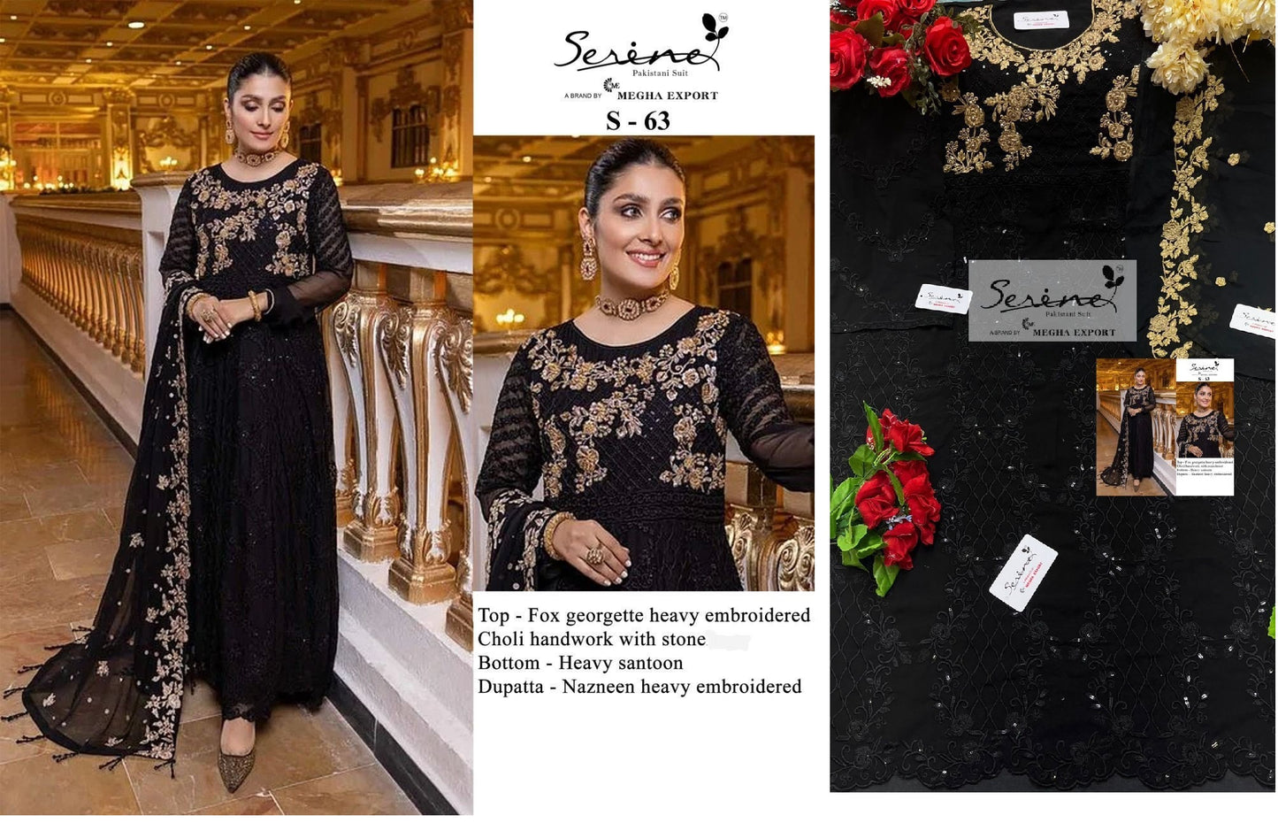 S-63 Serine Pakistani Salwar Suits