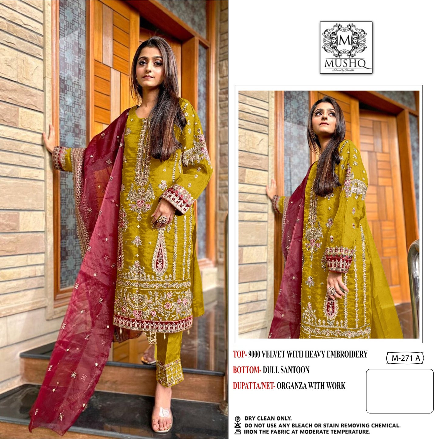 271-A Mushq Pakistani Salwar Suits