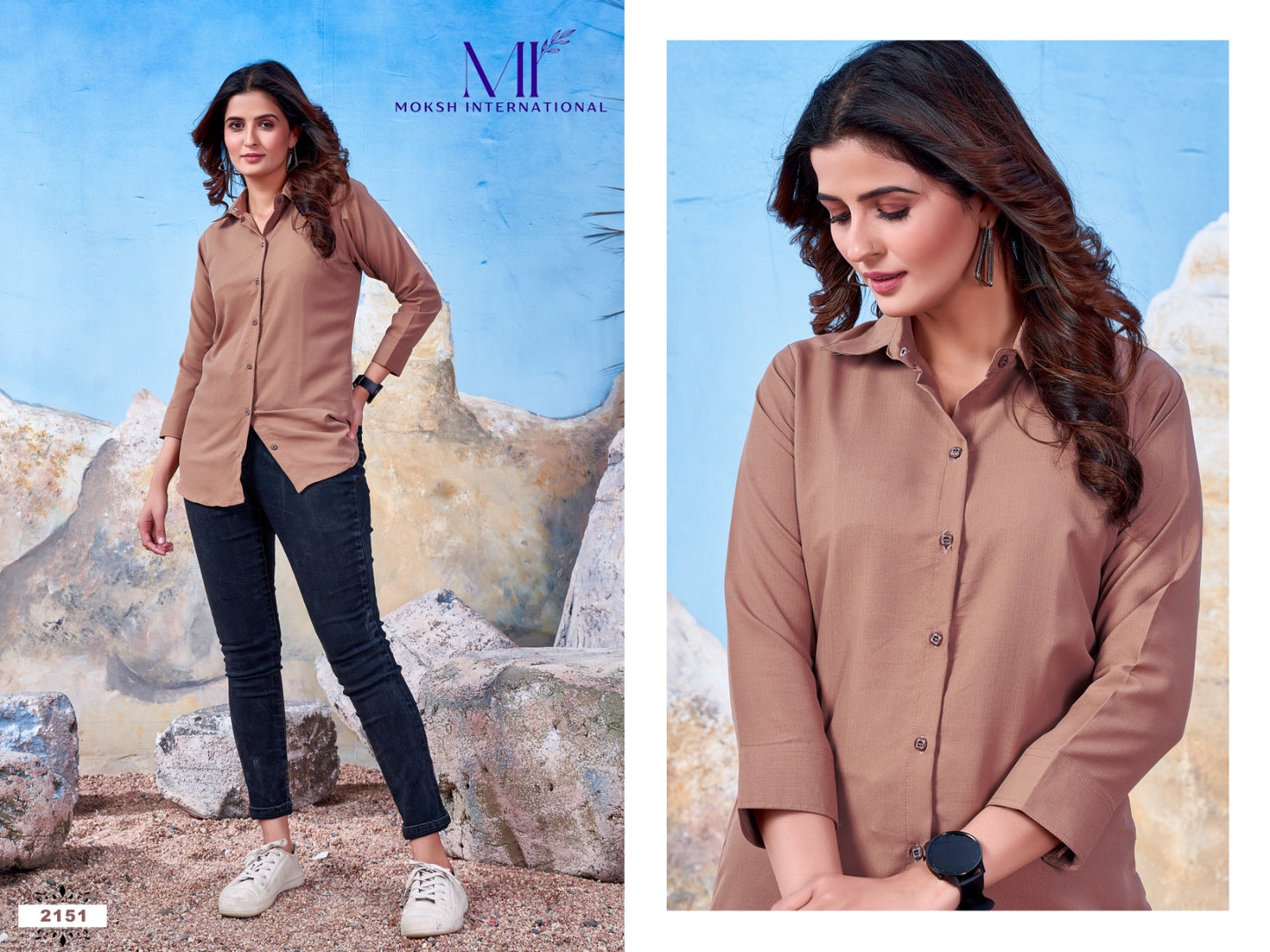 2151 Vol 3 Moksh Women Shirts