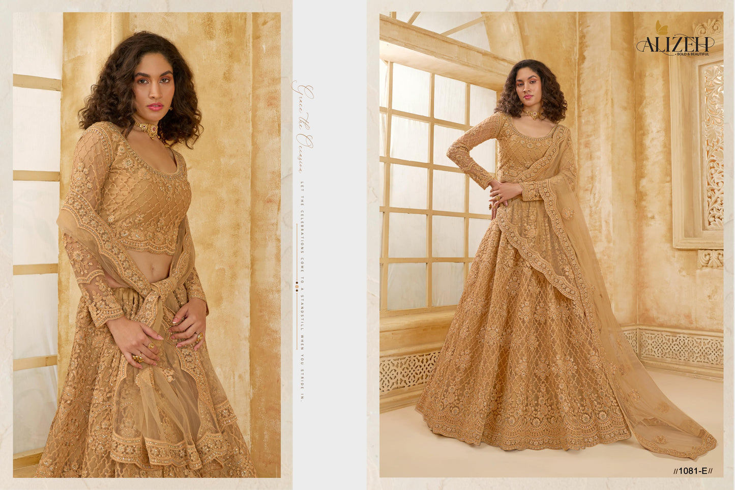 1081E The White Bride Vol 2 Alizeh Net Silk Lehenga Choli