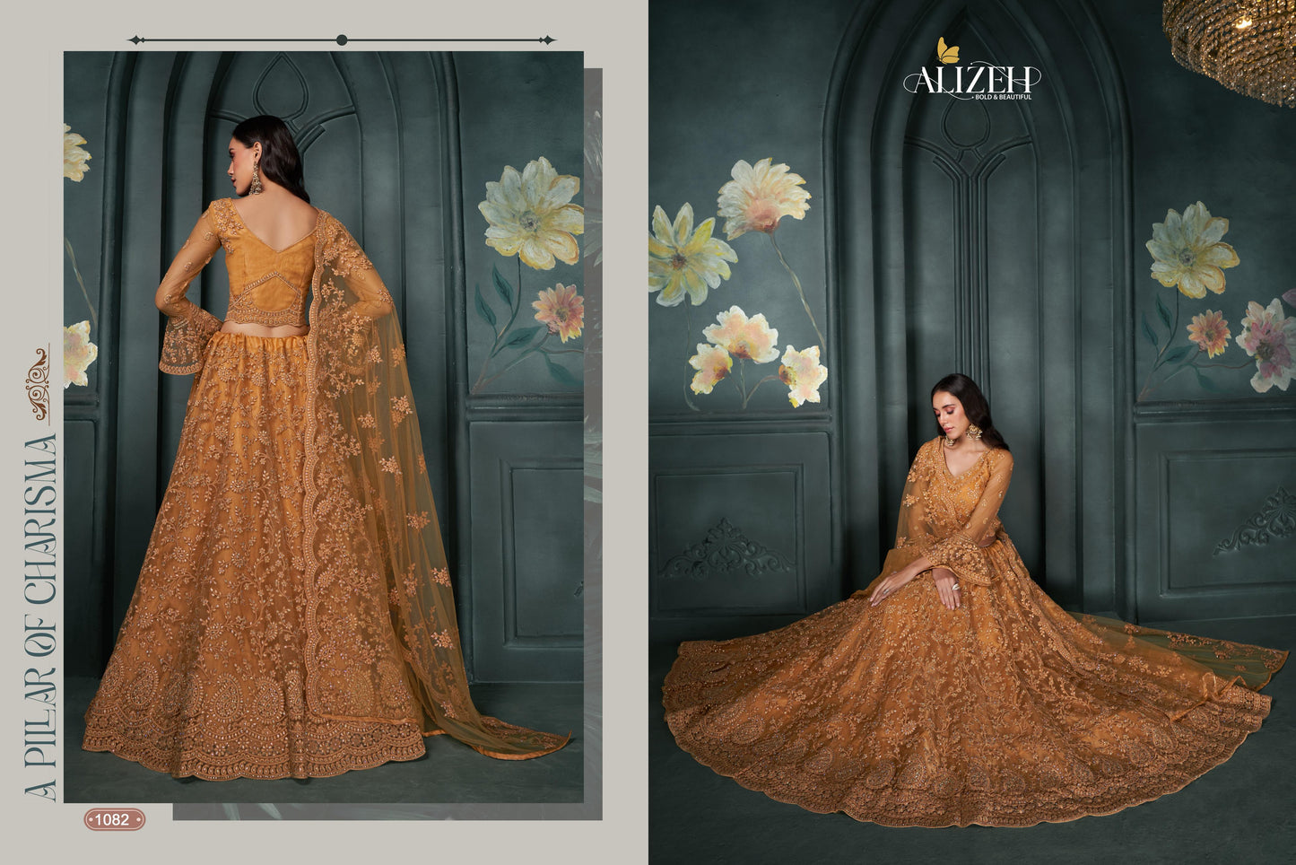1082 Alizeh Butterfly Net Lehenga Choli