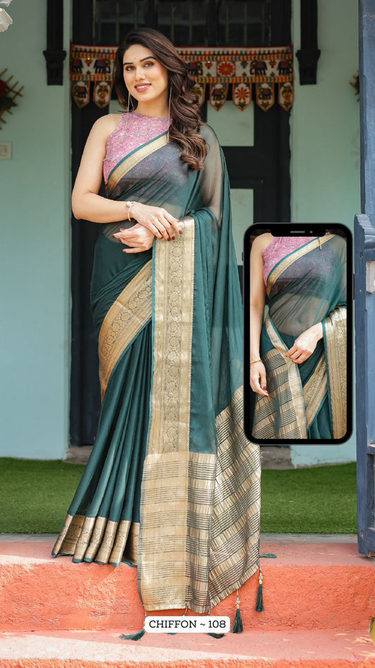 108 Almaari Chiffon Sarees
