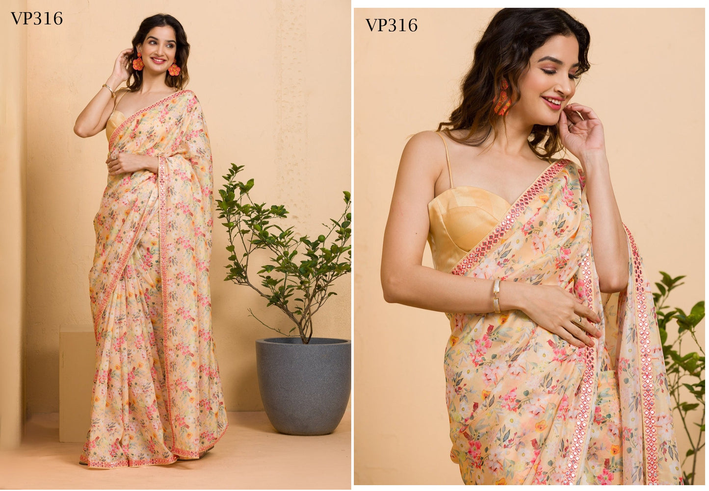 316 Kalki Mirror Fashion Berry Sarees